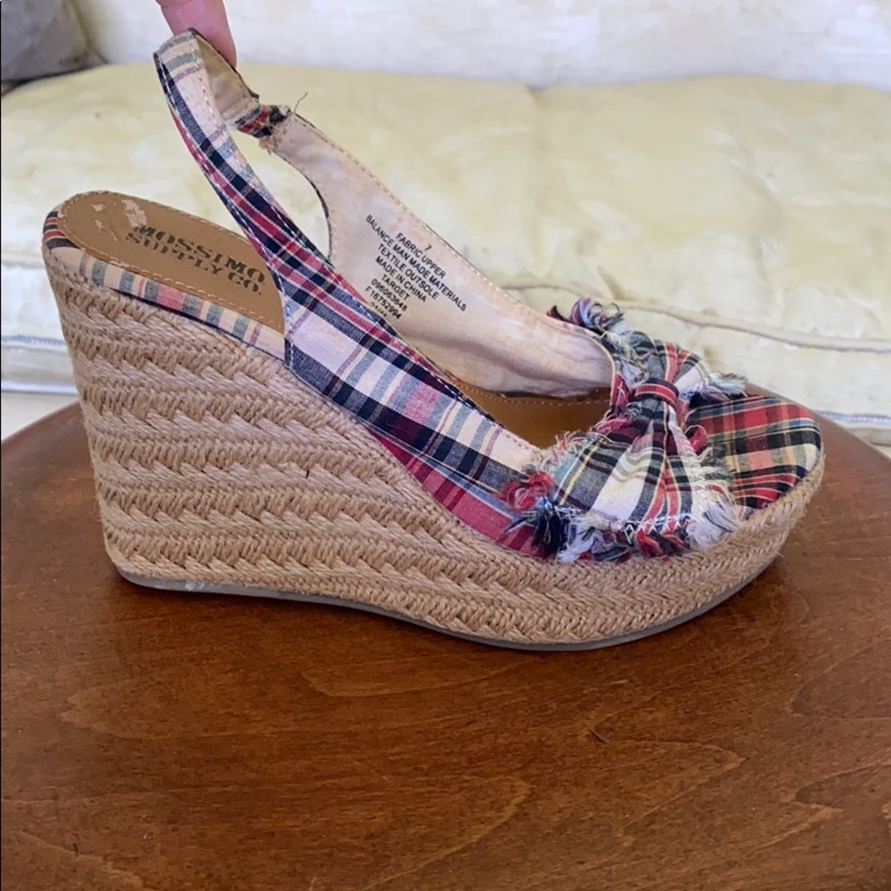 Plaid espadrilles